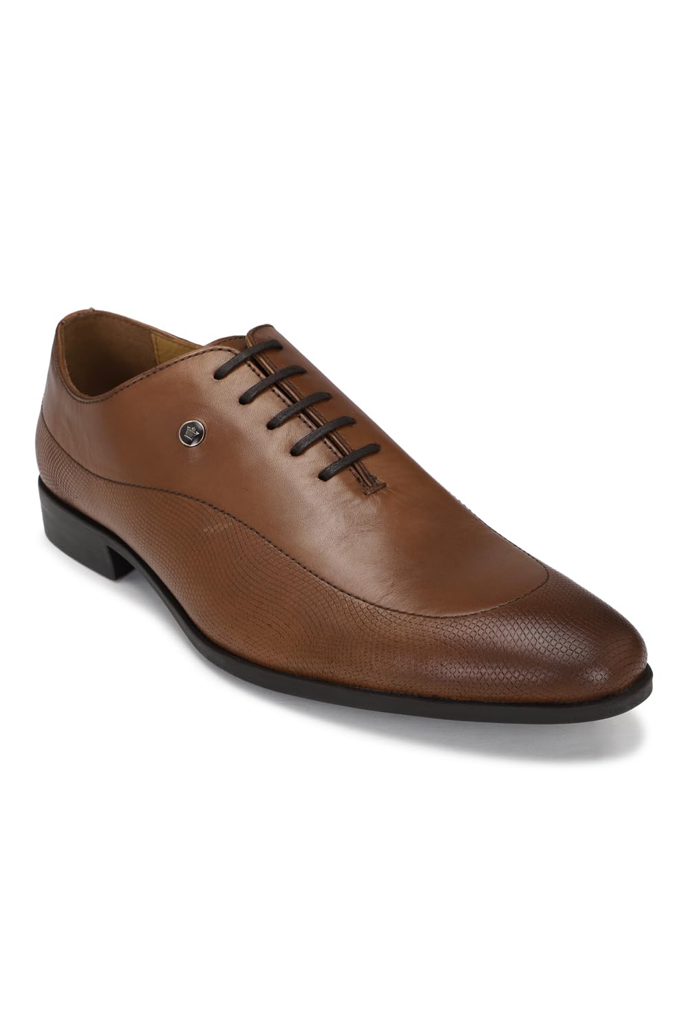Louis Philippe Men Brown Leather Oxford Shoes Euro- 44