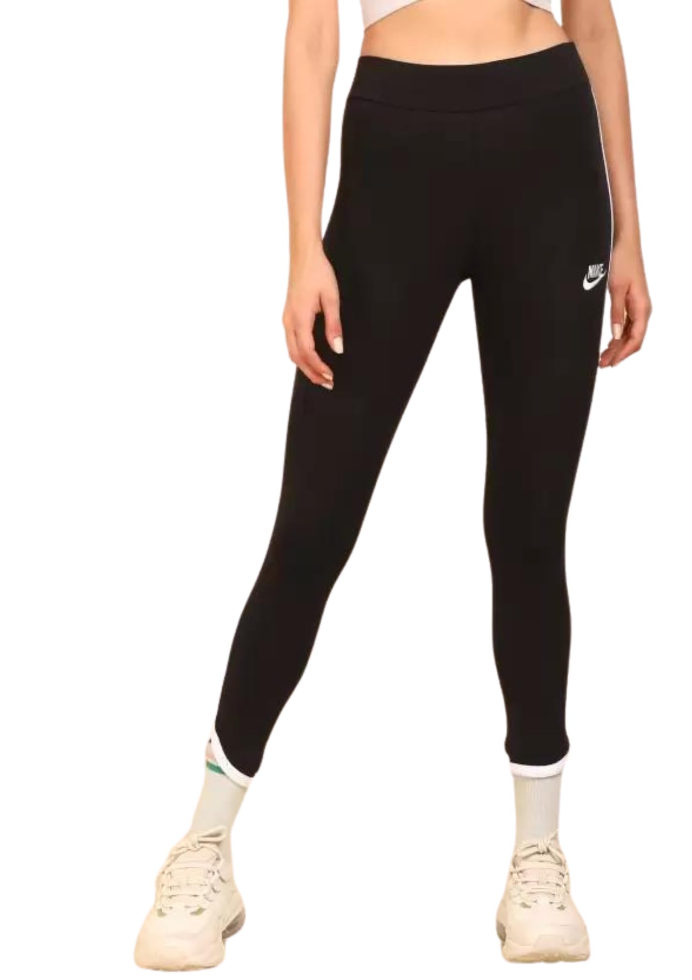 Nike High Rise Nsw Hrtg Regular Fit Leggings Mesh Nfs Women Running Leggings