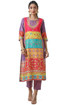 Soch WomenS Poly Muslin Kurta Set (Ewa4Ks10423A_Purple