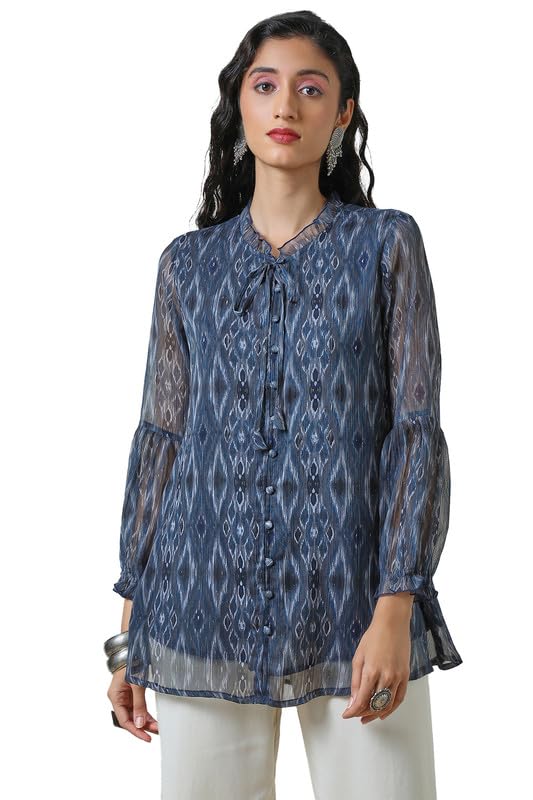 Soch Women Chiffon Ikat T-Shirt