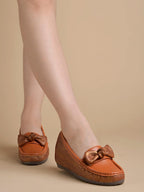 Shoetopia WomenS Slip-On Loafers Tan