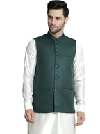 Jompers Mens Solid Nehru Jacket