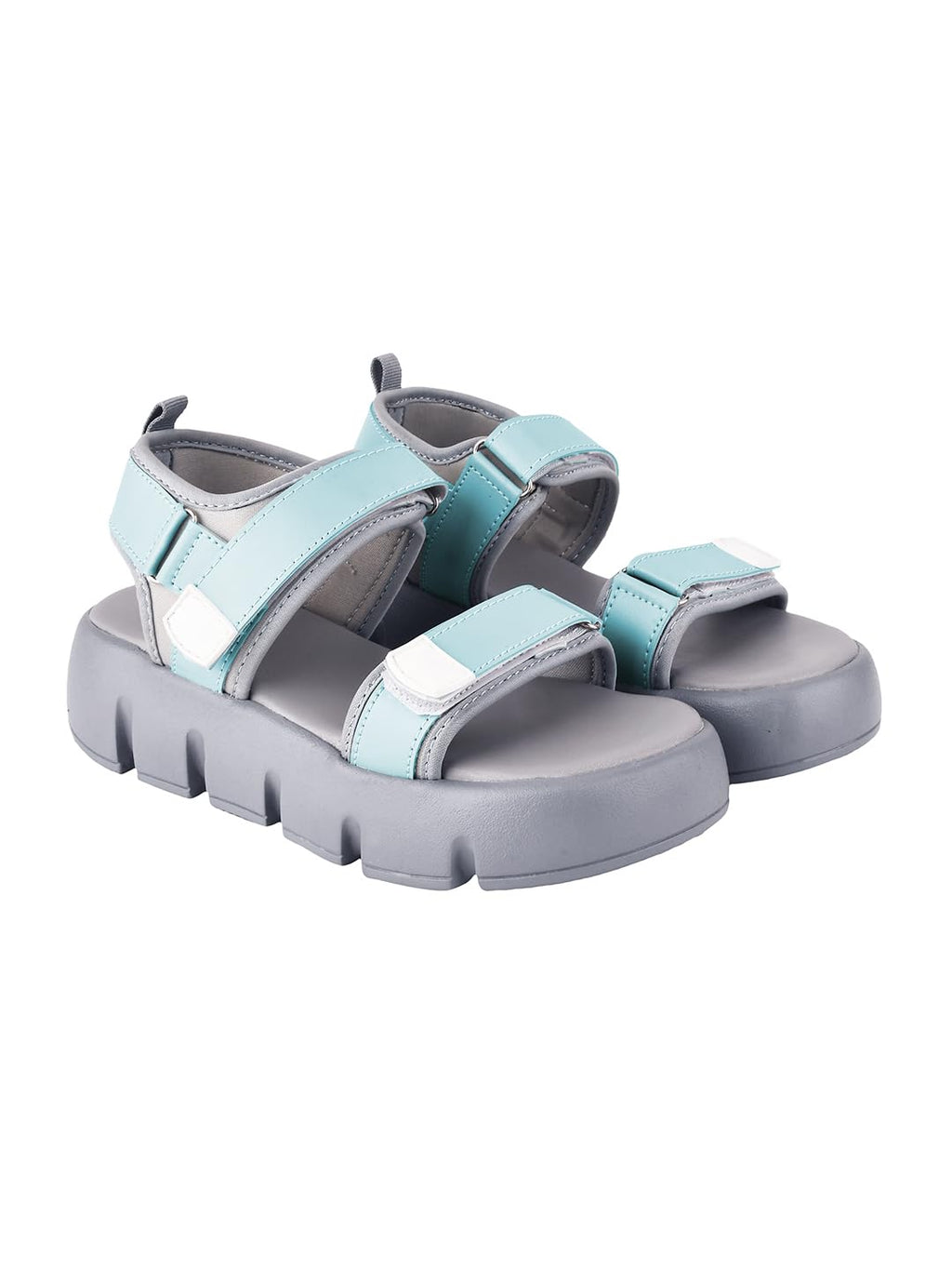Shoetopia Lightweight Comfortable Trendy Green Sandals For Women & Girls /Uk6-Eu41