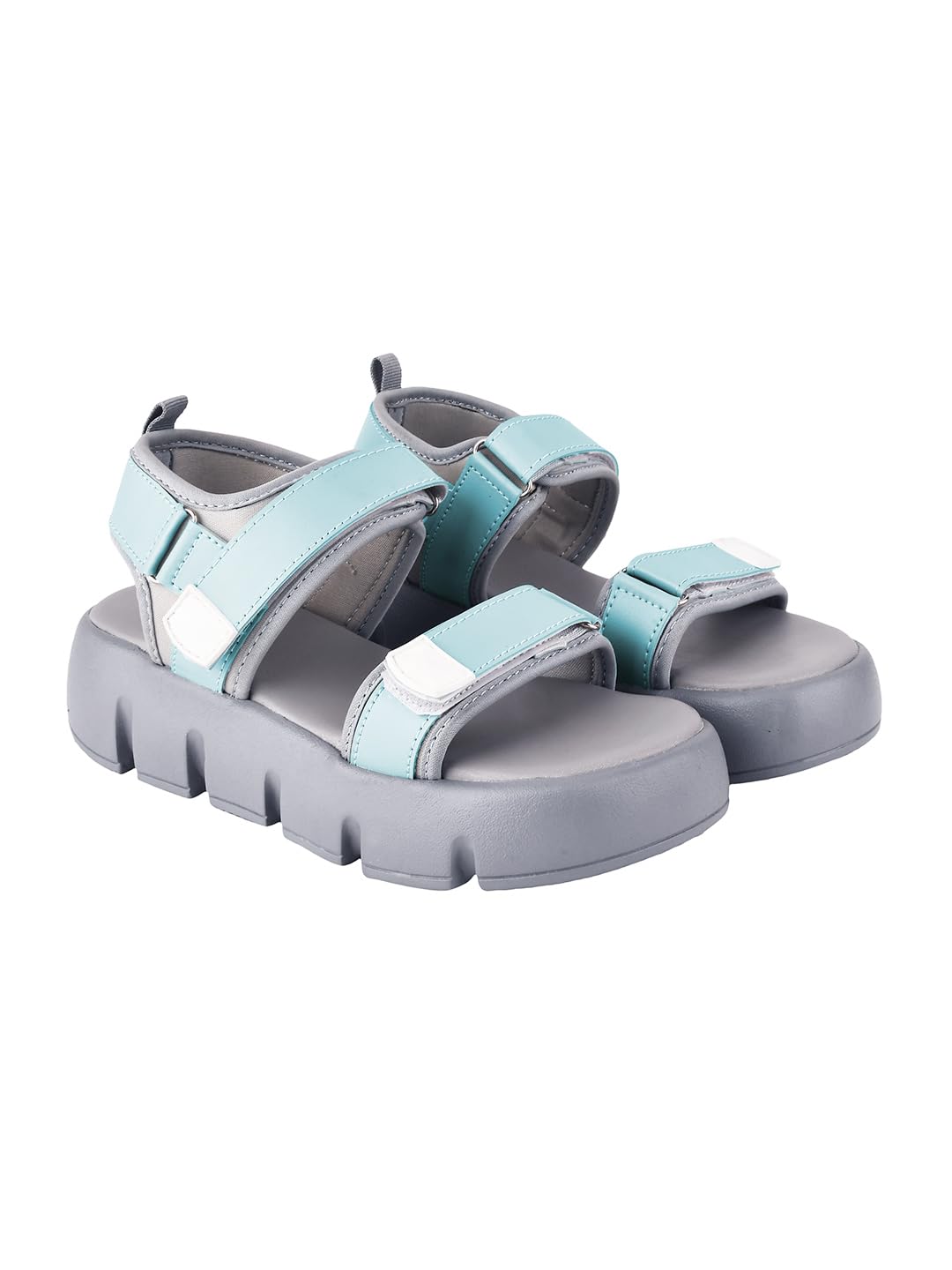 Shoetopia Lightweight Comfortable Trendy Green Sandals For Women & Girls /Uk6-Eu41