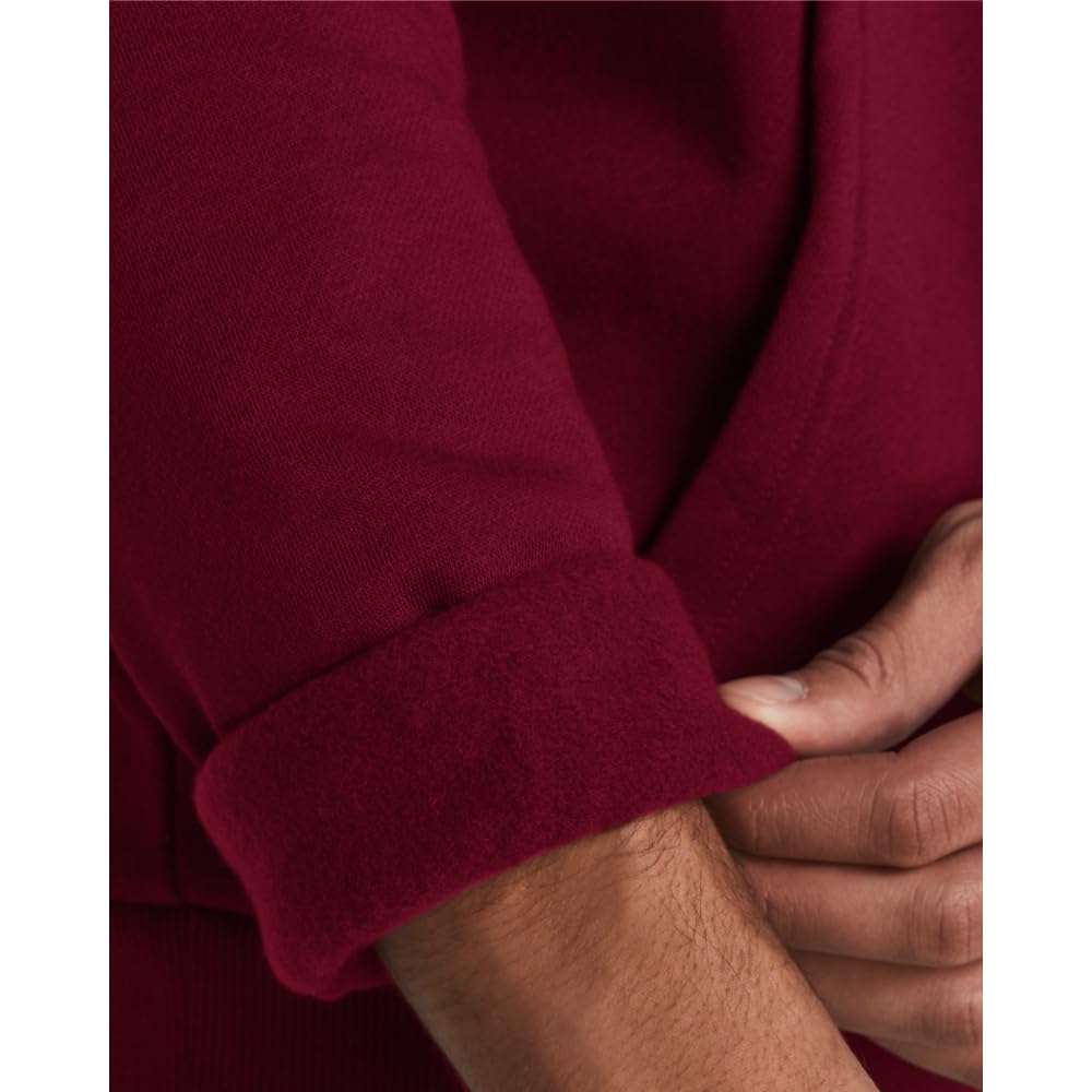 Under Armour Men's Rival Fleece Hoodie, (625) Cardinal / / White, Medium