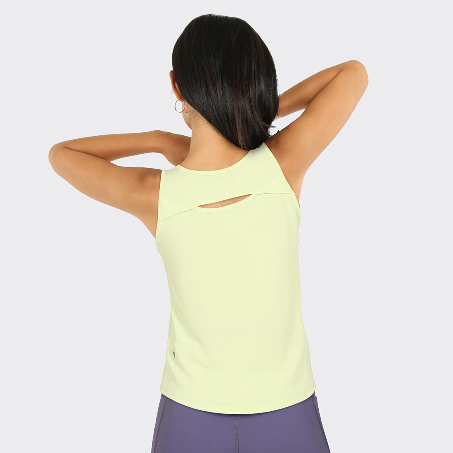 BlissClub Step Up Tank | Two Layer Fabric | Modal-Polyester | Sleeveless | Sweat-Wicking