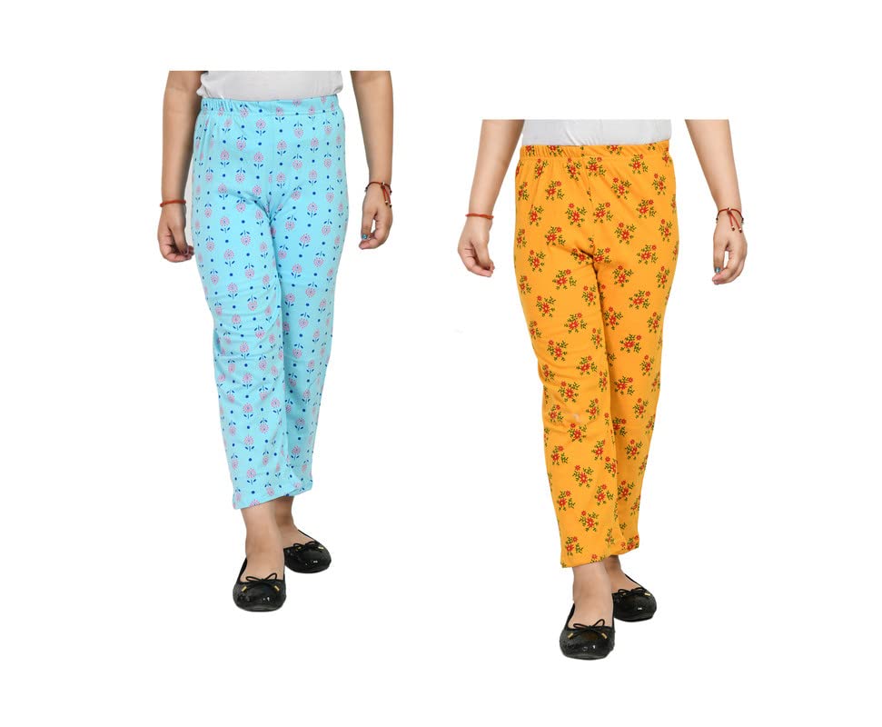 IndiWeaves Regular Fit Cotton Printed Girls Pyjamas Set 13-14