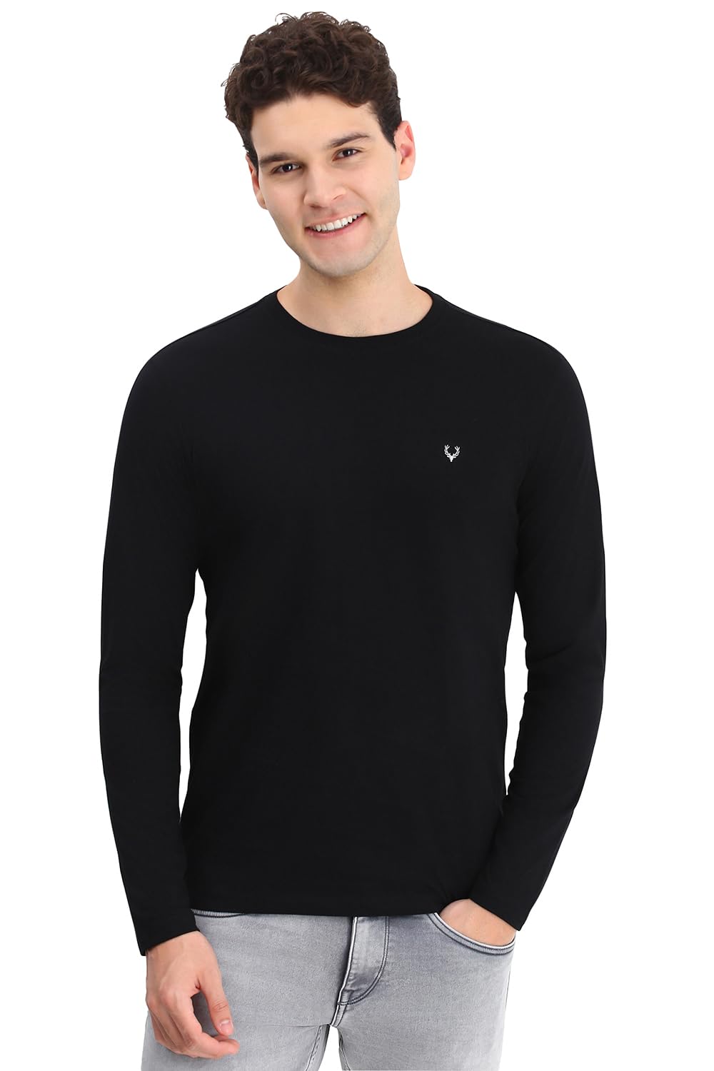 Allen Solly Men Solid Crew Neck Protective Gear