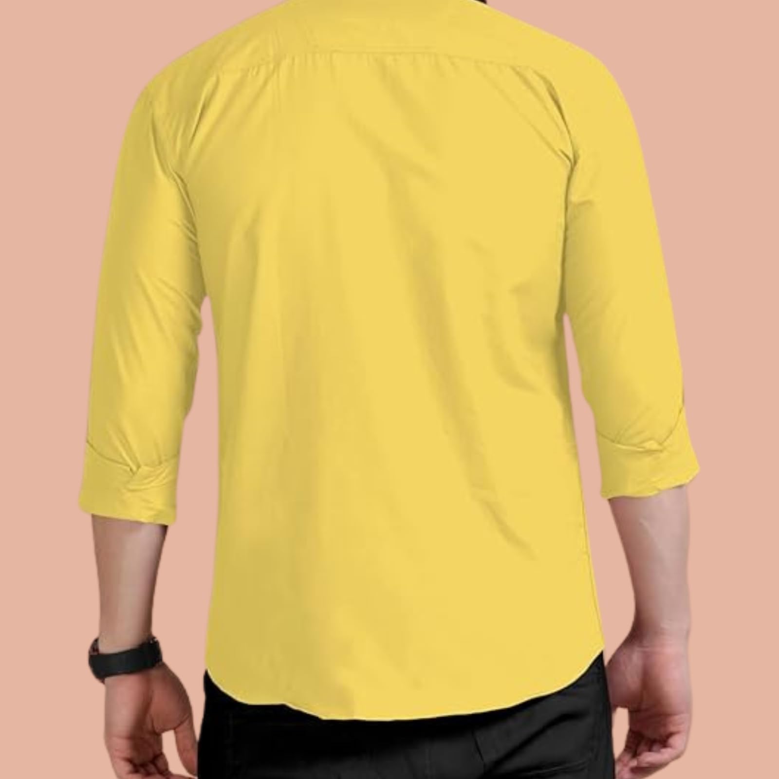 Rebelify Double Pocket MenS Casual Shirt - Regular Fit, Solid Spread Collar, Versatile Everyday Wear, Comfortable And Stylish De