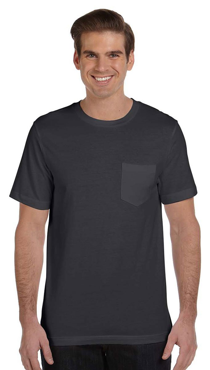 Mens Jersey Short-Sleeve Pocket T-Shirt - BLAcK - S(D0102H7W3SP)