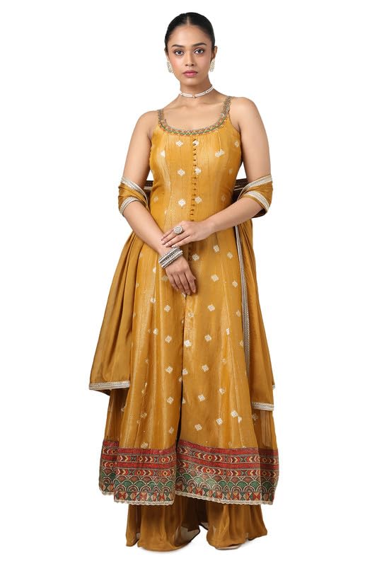 Soch Women Brocade Zari Woven Suit Set with Sequins