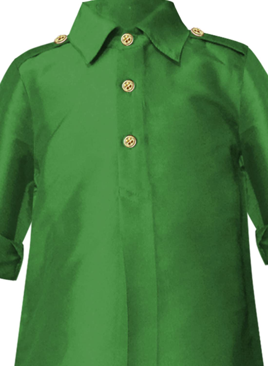 A.T.U.N. (ALL THINGS UBER NICE) Boy's Polyester Solid Full Sleeve Pathani Suit Set | Kurta and Pyjama Set | Ethnic Clothing Set for Festival and Special Occasion | 2 Piece Set