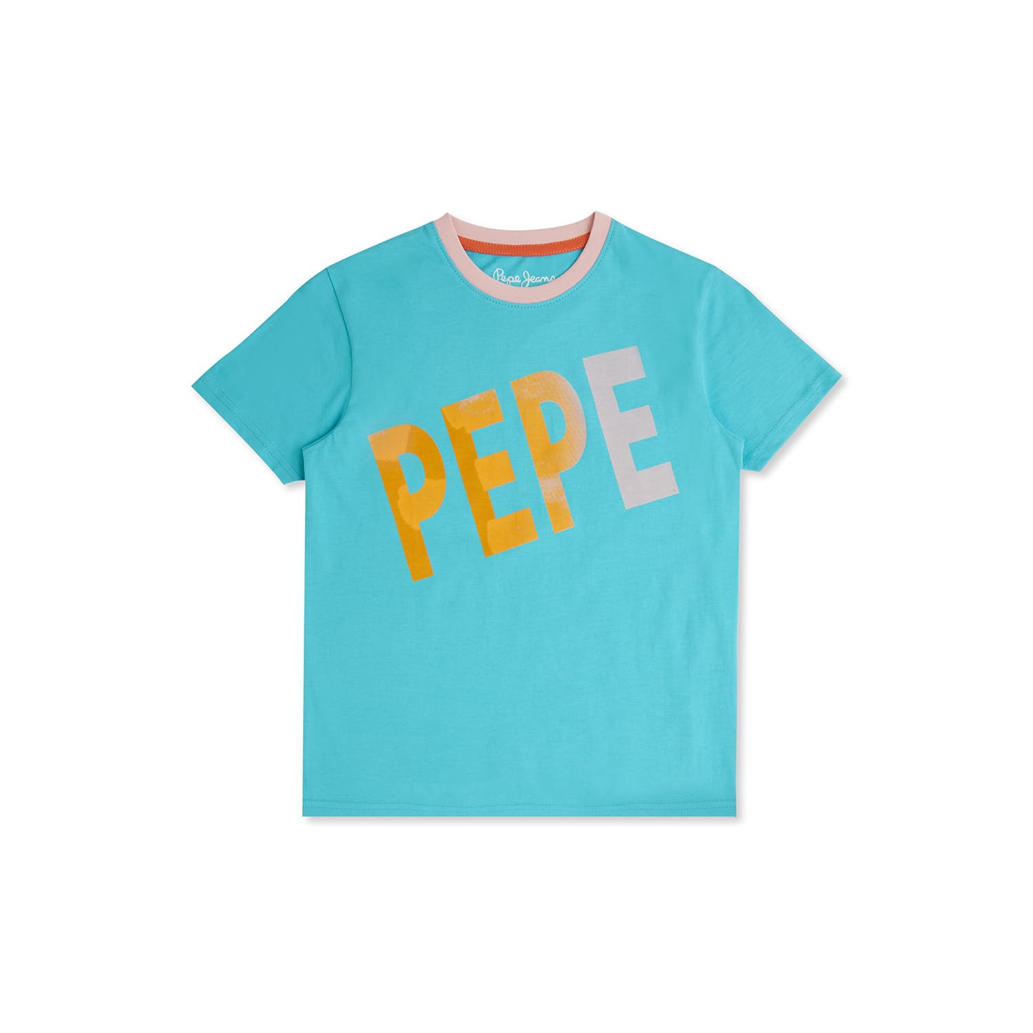 Pepe Jeans BoyS Print Regular Fit T-Shirt (Pb503887_French Blue