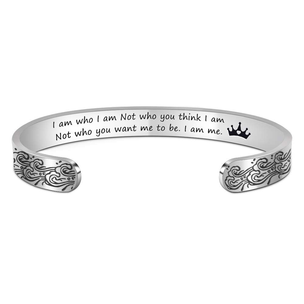 Btysun Bracelets for Women Gifts Christmas Inspirational Cuff Bracelets for Women Wide Bracelet Bangle Personlized Gifts for Her