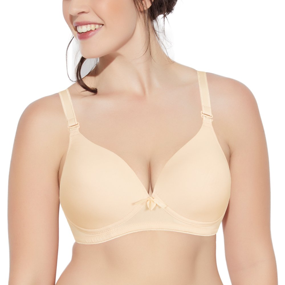 Enamor F065 Invisible Neckline T-Shirt Bra -Padded, Wirefree & High Coverage