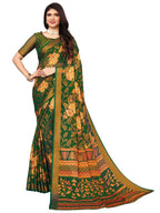 Satrani Womens Woven Brasso Saree (2722S867N_Green & Multi)