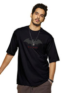 Bewakoof Mens Graphic Print Oversized Fit Half Sleeve Round Neck Cotton T-Shirt