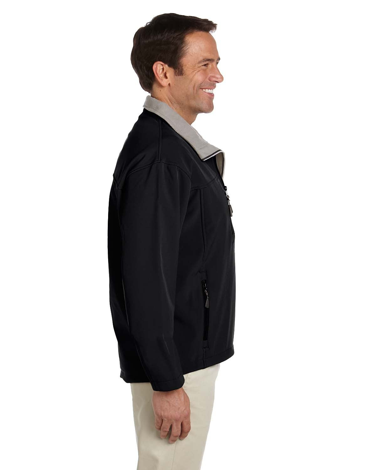 Mens Soft Shell Jacket - cHARcOAL - S(D0102H76MJJ)