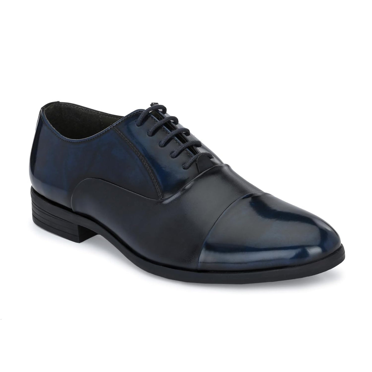 San Frissco Mens Formal Shoes Lace Up Textured Glossy Oxfords/Soft Cushioned Footbed with TPR Sole/Comfortable, Stylish, Trendin 7