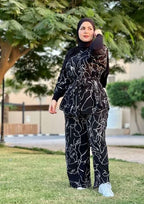GRECIILOOKS Women Co Ord Set| Collared Self Belted Allover Print| Half Sleeve Shirt| Straight Shirt with Belt| Women Two-Piece O
