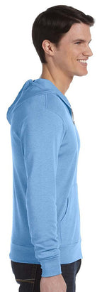 Unisex Triblend Full-Zip Lightweight Hoodie - cHAR BLK TRIBLND - XS(D0102H7WXLX)