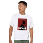 Bewakoof Mens Batman Poster Graphic Print White Round Neck Half Sleeve T-Shirt