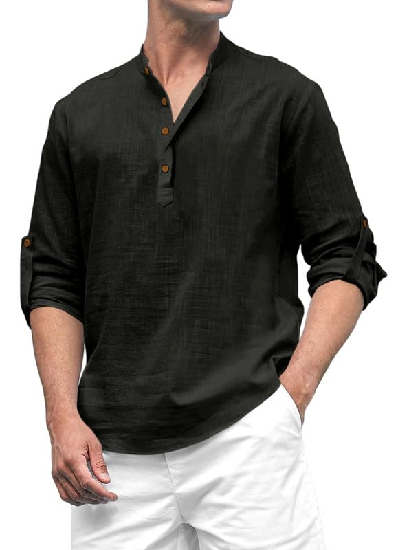 Royalscout MenS Cotton Polyester Blend Regular Fit Full Sleeve Kurta Perfect For Special Occasions, Family Events, Or Daily Eth