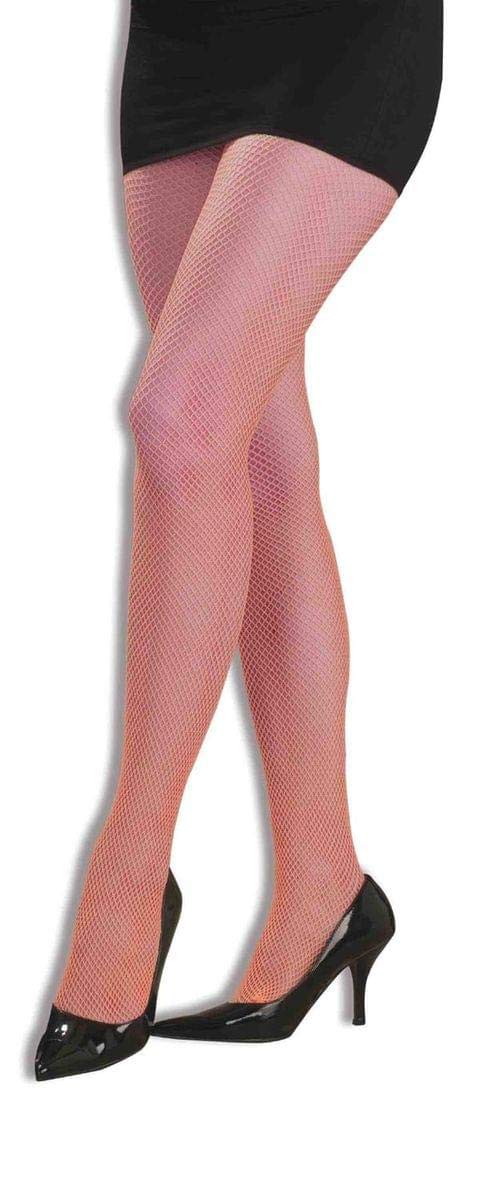 Forum Novelties Neon Fishnet Pantyhose, Orange