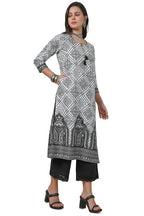 Soch Womens Off White Tie-Up Neck Kurta With Bandhani Print