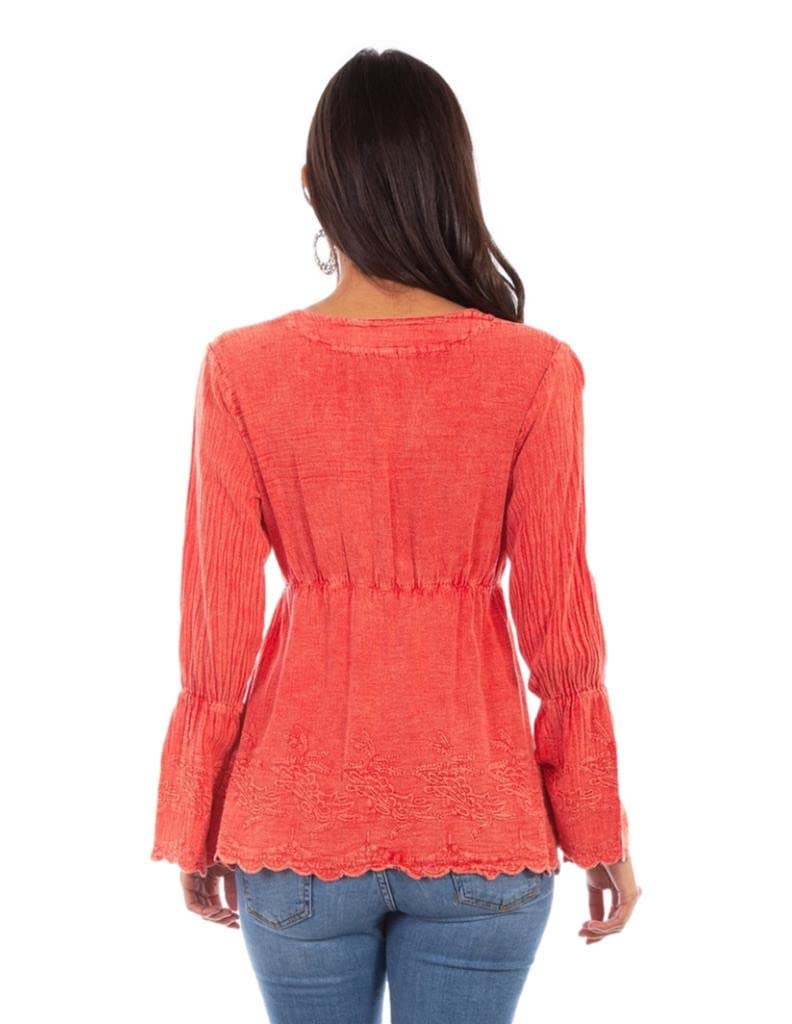 PLUNGING NECK LINE W/BELL SLEEVES