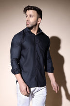 OM SAI LATEST CREATION Shirt for Men with Spread Collar & Regular Cuff Full Sleeves Formal Shirt for Men|Cotton Shirt|Mens Soli