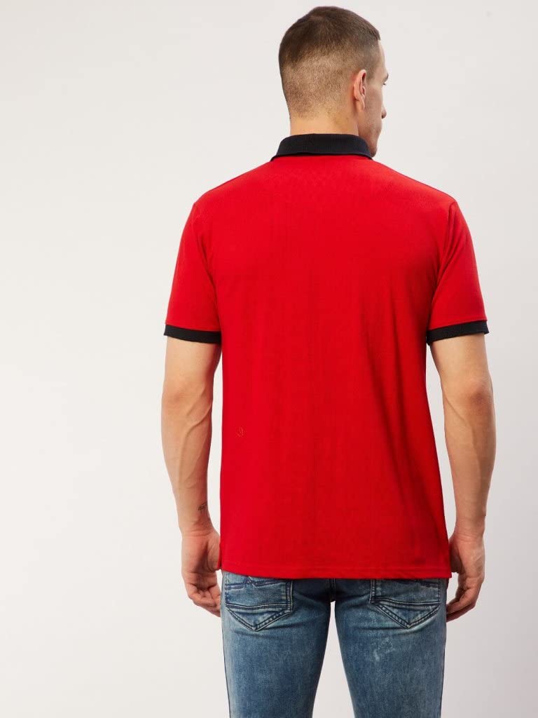 OM SAI LATEST CREATION Mens Polo-Neck Half Sleeves Casual T-Shirt for Men || Varsity Inspired Ragular Wear Classic T-Shirt || M