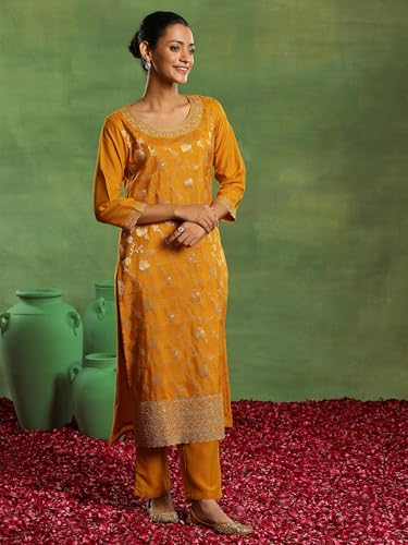Libas WomenS Silk Blend Kurta Set (48594R