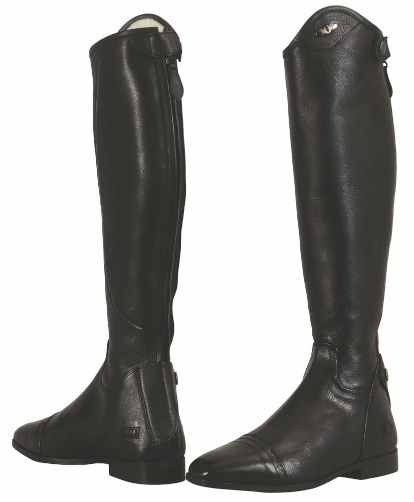 TuffRider Ladies Regal Dress Leather Tall Riding Boots Black Width Regular (Horse Riding Equestrian) Black 9 R
