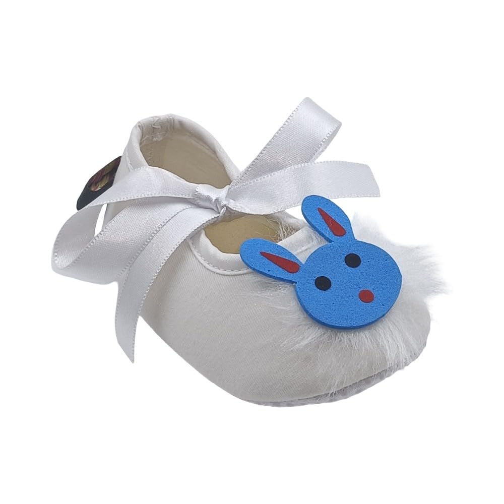Rsmart, Sweet Bunny Baby Shoes With Ribbon White 18-24