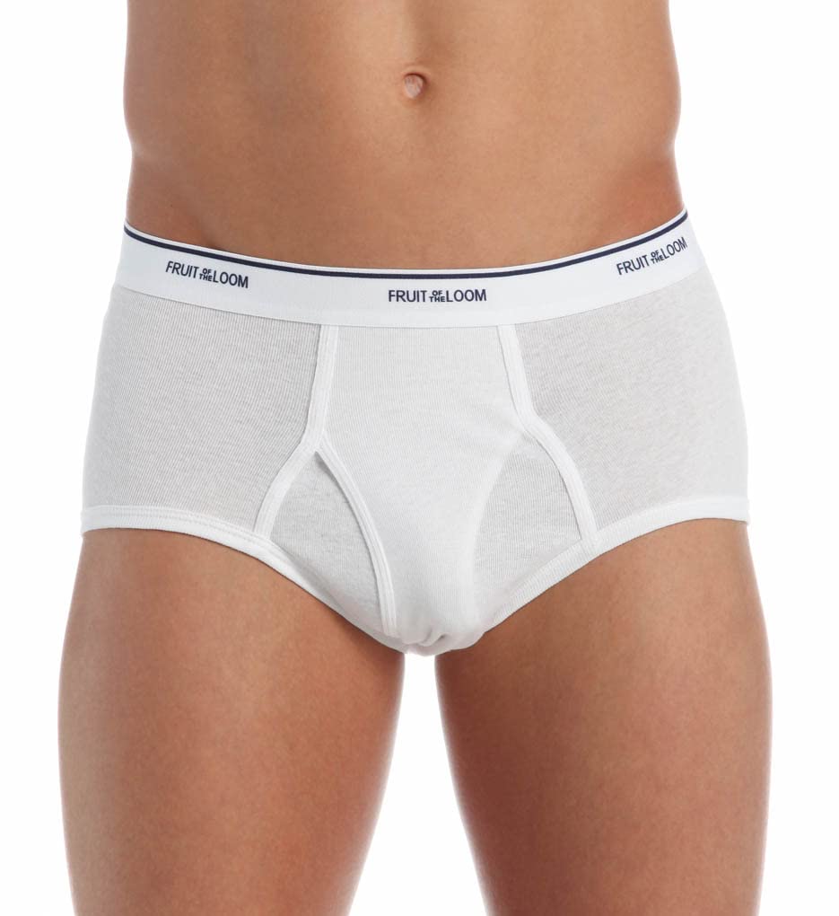 Fruit of the Loom Men's 7-Pack Basic Brief, White, Medium