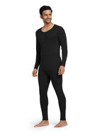 XYXX Mens Thermal Set | Antibacterial, Skin Friendly with Superior Heat Retention | Slim Fit Solid Alpine IntelliHeat Thermal S