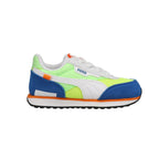 Puma Kids Future Rider Sneaker, White-Fizzy Lime Royal, 5 US Unisex Toddler