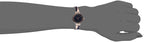 Anne Klein Women's AK/3292NVST Premium Crystal Accented Rose Gold-Tone and Navy Blue Watch and Bangle Set