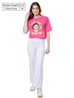 The Souled Store|Official Popeye: Try and Stop Me Women and Girls T-Shirts|Half Sleeve|Loose Fit Graphic Printed|Round Neck 100%