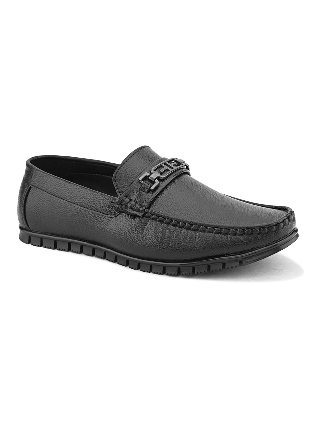 Prolific Mens Horsebit Formal Loafer Shoes | with Extra Padding Black 7