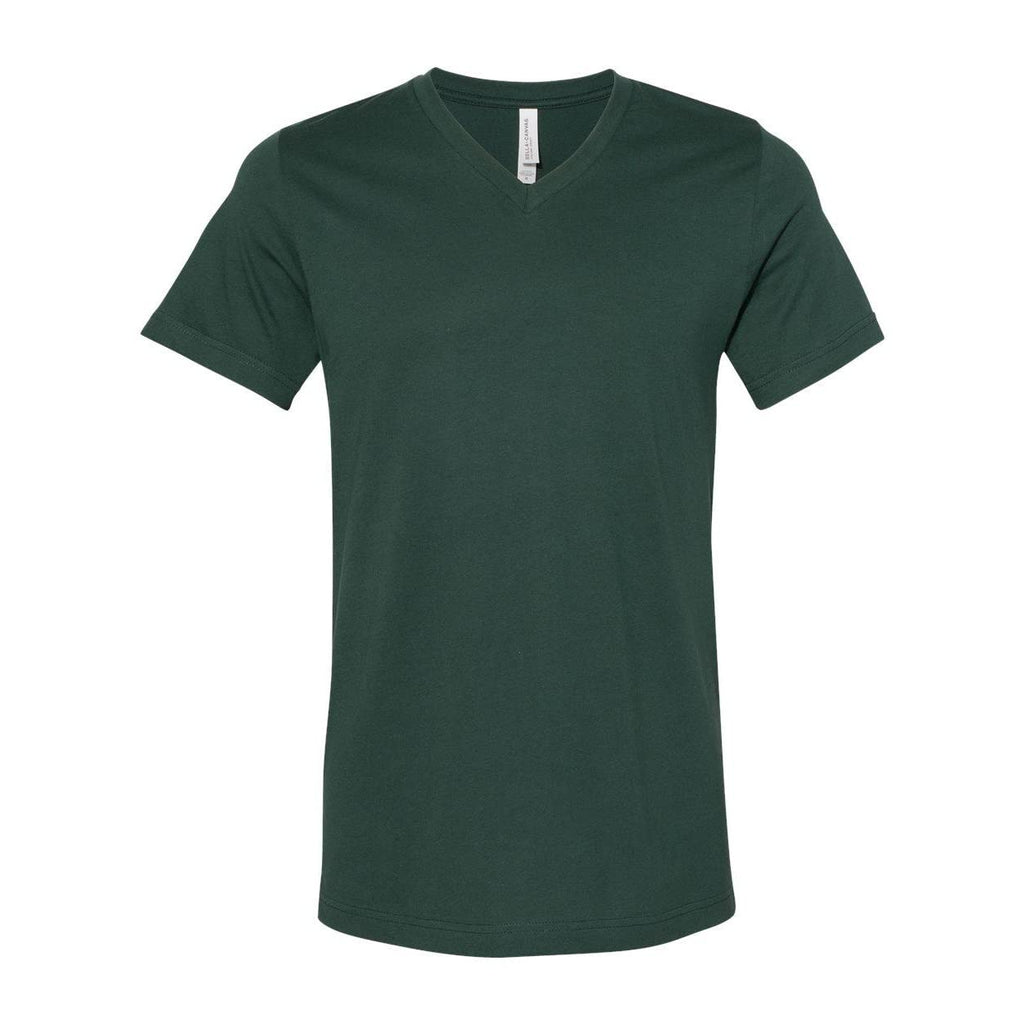 Unisex Jersey Short-Sleeve V-Neck T-Shirt - TRUE ROYAL - XS(D0102H7WcW2)