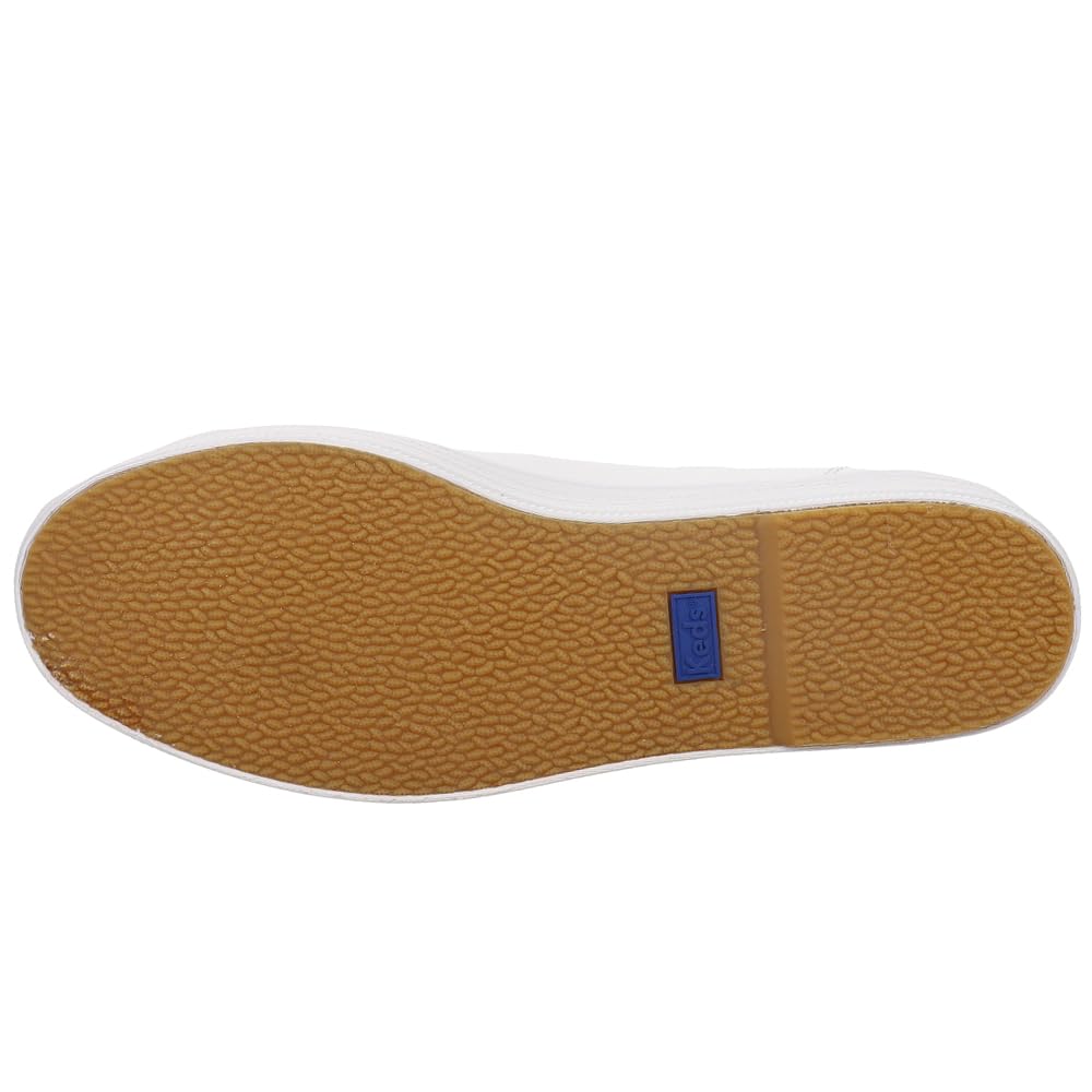 Keds Triple Up Leather, Sneaker Womens, White Leather, 8.5 Medium