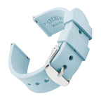 Archer Watch Straps - Silicone Quick Release Soft Rubber Replacement Watch Bands (Powder Blue, 22mm)