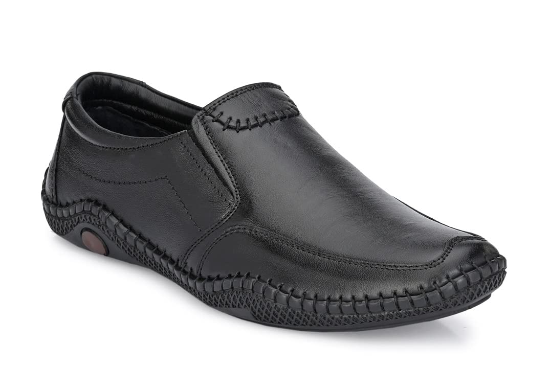 MACTREE Black Genuine Leather Formal Shoe for Men  09 UK 9