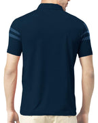 Noble Monk MenS Regular Fit Polo T Shirt |Half Sleeves |Collar Tshirts T Shirt | Casual Tshirt Teal Blue