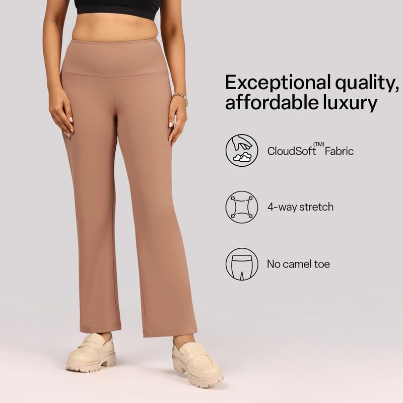 BlissClub Ultimate Straight Pants - Lite - Tall Above 55, Straight Silhouette, Stretchy, Comfortable, Back Pocket