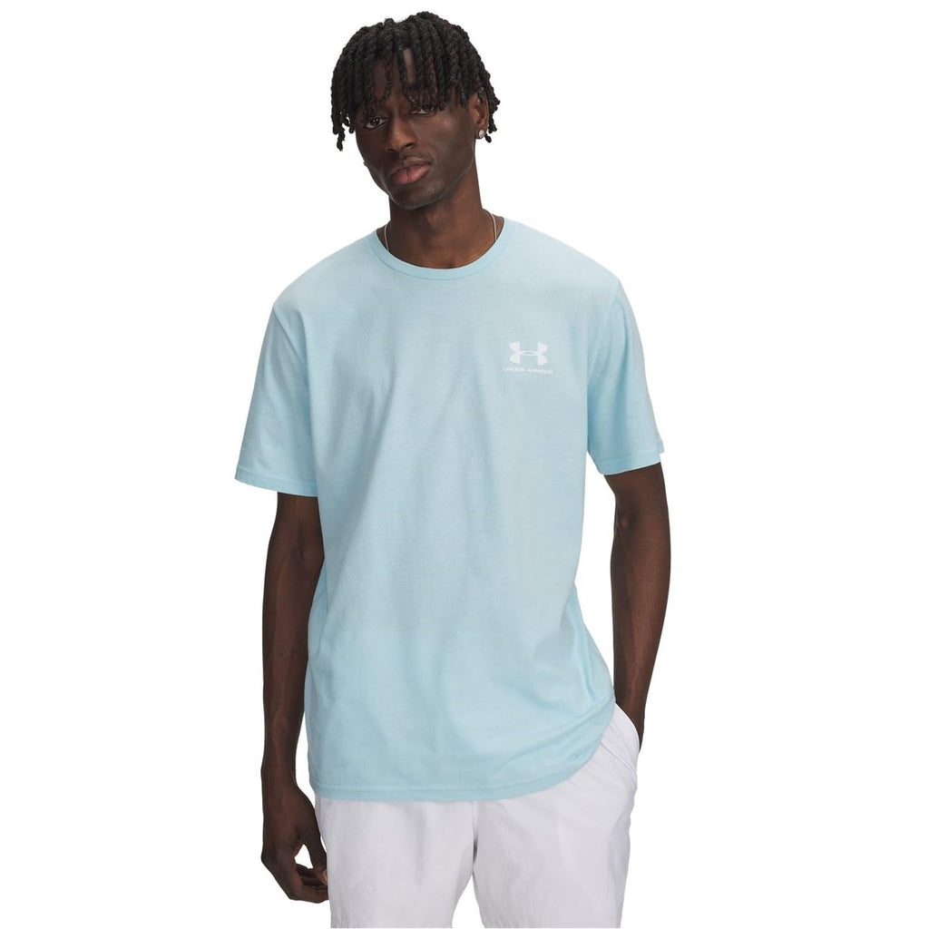 Under Armour Men's Sportstyle Left Chest Short-Sleeve T-Shirt, (494) Stream / / White, XX-Large