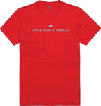 Relaxed Graphic Tee, USA, Red, S