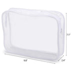 Tbestmax 10 Pack Clear Cosmetic Bags Makeup Bags Portable Waterproof TSA Approved Travel Toiletry Bags Large Organizer